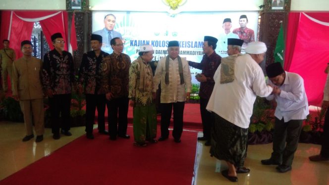
Din Syamsuddin mantan Ketum PP Muhammadiyah saat berkunjung ke Sampang