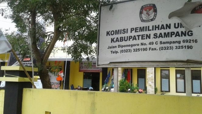 
Kantor komisi pemilihan umum (KPU) Sampang