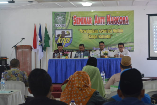 
Seminar anti narkoba yang diadakan oleh LKKNU dan KNPI Bangkalan