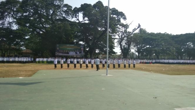 
Peringatan Hari Santri Nasional di Alun-alun Bangkalan