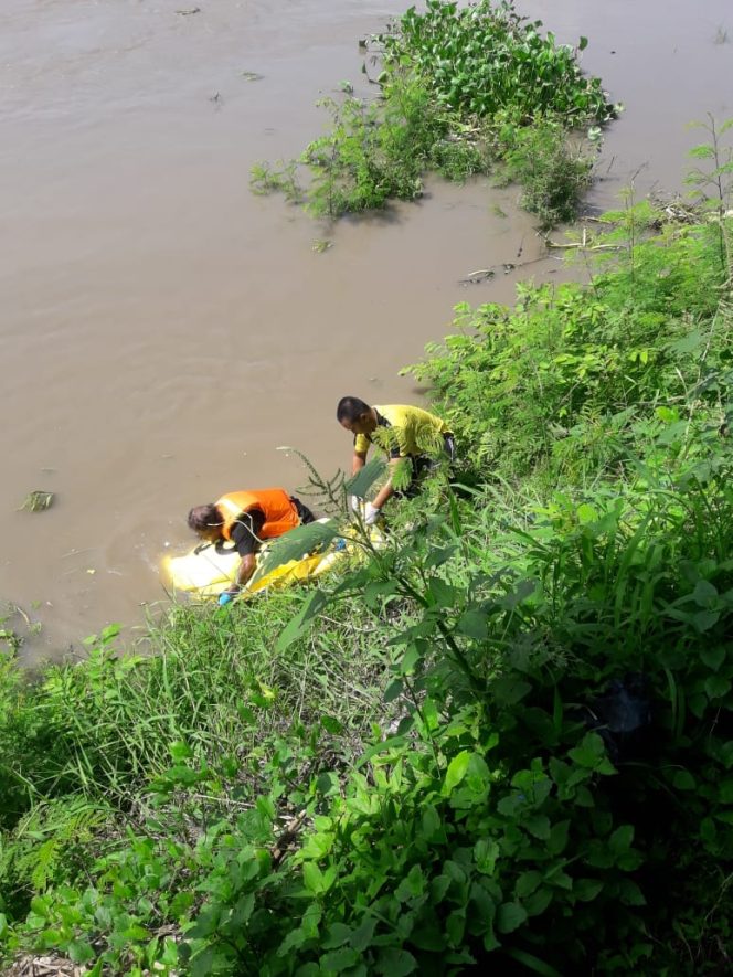 
Mayat Perempuan Mengapung di Sungai Brantas Porong