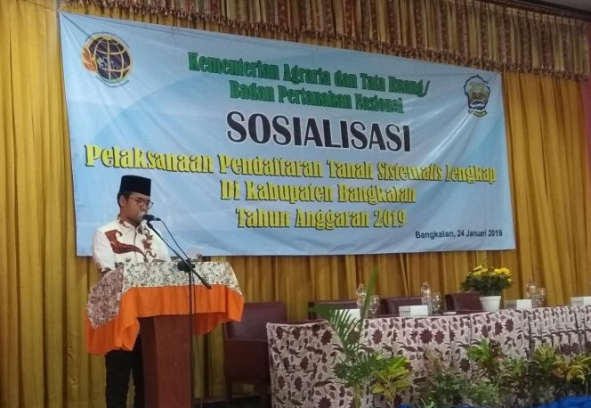 
Hadiri Sosialisasi PTSL 2019, Ini yang Disampaikan Bupati Bangkalan
