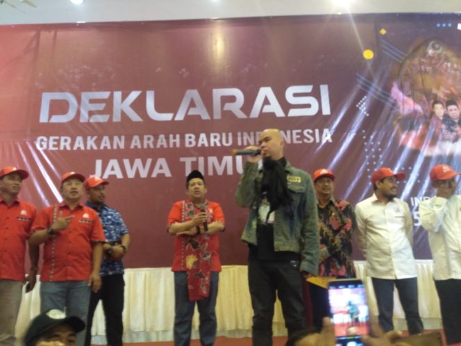 
Fahri Hamzah dan Ahmad Dhani Hadiri Deklarasi Garbi Jawa Timur