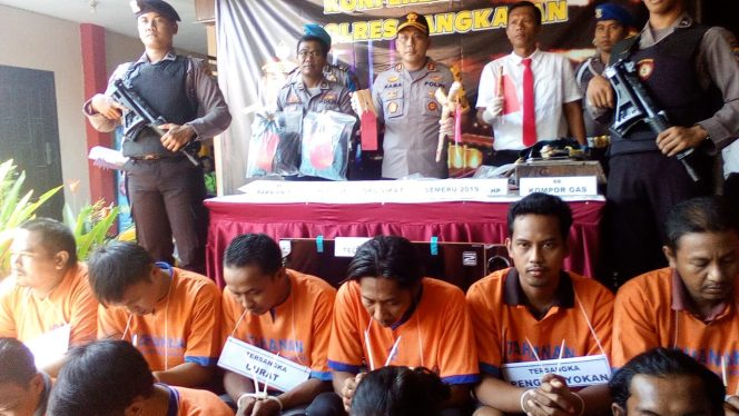 
13 Orang Ditangkap Polres Bangkalan