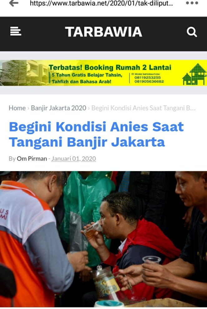 
Fakta-fakta Seputar Foto Anies Baswedan Basah Kuyup Saat Banjir Menerjang Jakarta