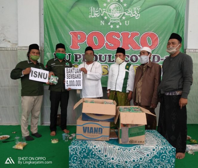 
Minimalisir Penyebaran Covid-19, ISNU Sampang Donasikan Masker Dan Dana Sembako