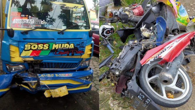
Boncengan Satu Motor, Tiga Remaja Tewas Setelah Tabrak Truk