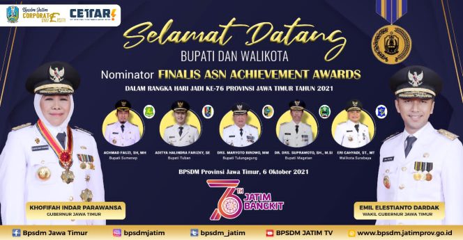 
Khofifah Apresiasi Lima Kepala Daerah Presentasi di Final Nominator ASN Achievement Awards 2021