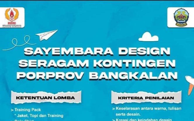 
KONI Bangkalan Gelar Sayembara Design Seragam Kontingen Porprov 2022