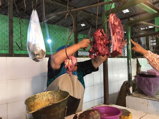 
Harga Daging di Pasar Tradisional Sidoarjo Berangsur Naik