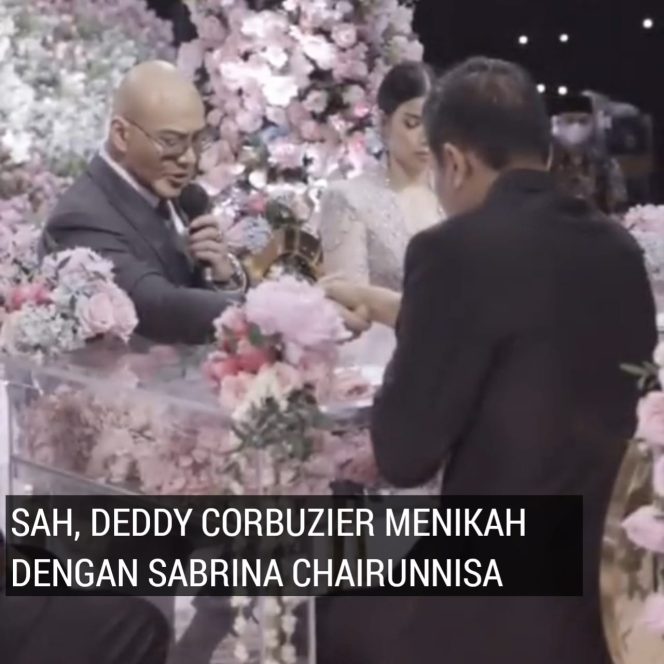 
Sah, Dedi Corbuzier Menikah dengan Sabrina Choirunnisa