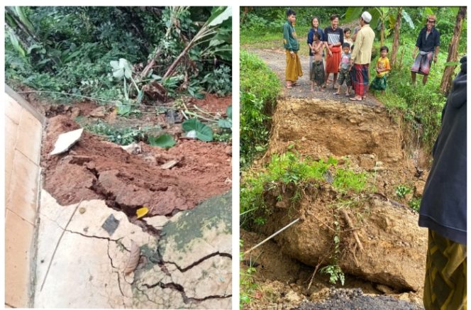 
Curah Hujan Tinggi Di Bangkalan, Satu Jalan Desa Dikabarkan Putus dan Satu Rumah Terdampak Tanah Longsor