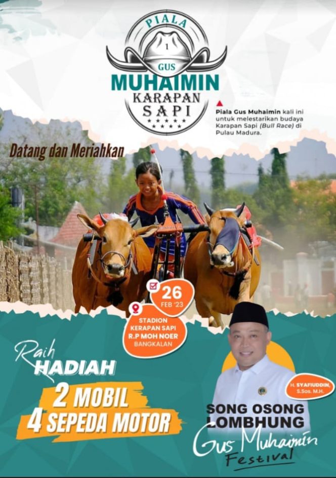 
Saksikan! Rangkaian Gus Muhaimin Festival Karapan Sapi Dimulai Hari Ini