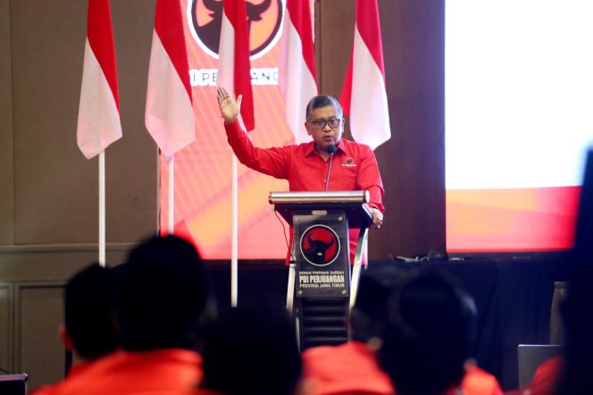 
Rakornis PDIP di Jawa Timur, Ini Pesan Sekjen Hasto ke Kader Dalam Memenangkan Pemilu 2024