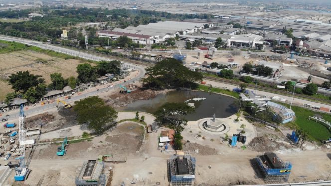 
Proyek Flyover Aloha Sidoarjo Capai 56 Persen