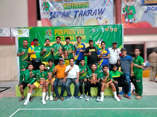 
Tim Sepak Takraw Putra Berhasil Sumbang  Medali Perak untuk Bangkalan