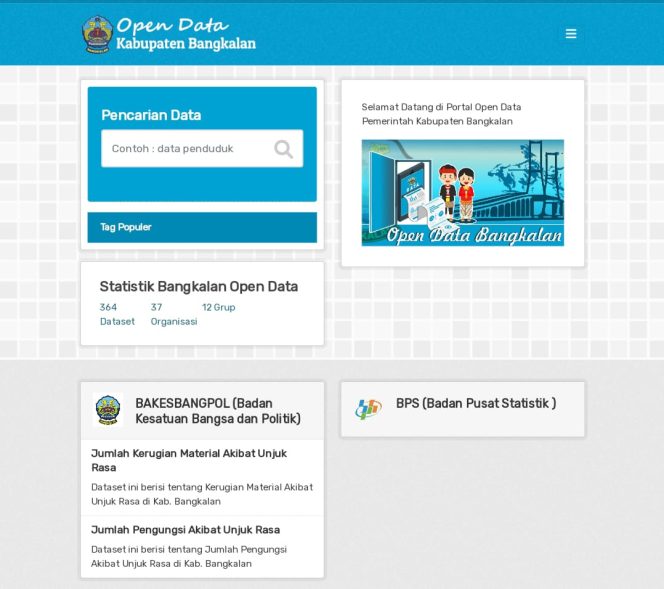 
Wujudkan SPBE yang Berkualitas, Diskominfo Launching Portal Satu Data Pemkab Bangkalan