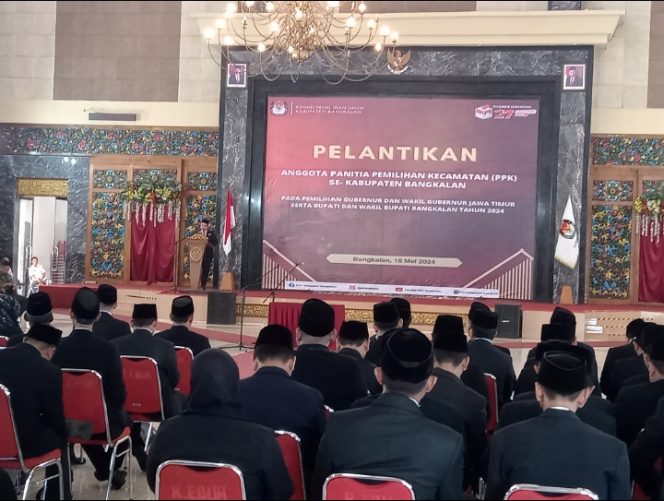 
KPU Bangkalan Lantik 90 Anggota PPK untuk Pilkada 2024